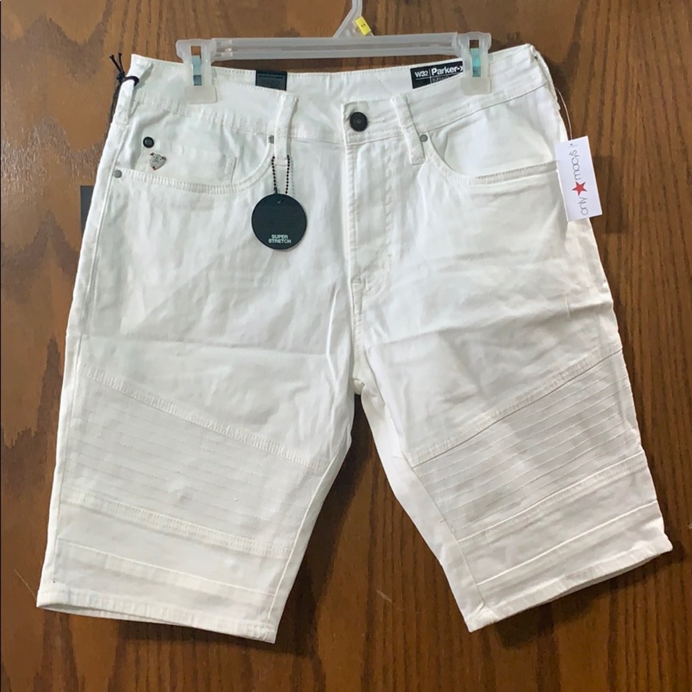 White Denim Shorts